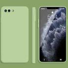 For Honor 10 Solid Color Imitation Liquid Silicone Straight Edge Dropproof Full Coverage Protective Case(Matcha Green) - 1