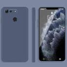 For Honor View 20 Solid Color Imitation Liquid Silicone Straight Edge Dropproof Full Coverage Protective Case(Grey) - 1