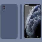 For Xiaomi Redmi 9A Solid Color Imitation Liquid Silicone Straight Edge Dropproof Full Coverage Protective Case(Grey) - 1