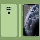 For Xiaomi Redmi 10X 4G Solid Color Imitation Liquid Silicone Straight Edge Dropproof Full Coverage Protective Case(Matcha Green) - 1