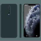 For Xiaomi Redmi K30 Solid Color Imitation Liquid Silicone Straight Edge Dropproof Full Coverage Protective Case(Dark Green) - 1