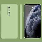 For Xiaomi Redmi K30 Solid Color Imitation Liquid Silicone Straight Edge Dropproof Full Coverage Protective Case(Matcha Green) - 1