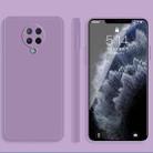 For Xiaomi Redmi K30 Pro Solid Color Imitation Liquid Silicone Straight Edge Dropproof Full Coverage Protective Case(Purple) - 1