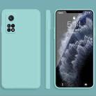 For Xiaomi Redmi K30S Solid Color Imitation Liquid Silicone Straight Edge Dropproof Full Coverage Protective Case(Sky Blue) - 1