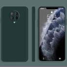 For Xiaomi Redmi K30 Ultra Solid Color Imitation Liquid Silicone Straight Edge Dropproof Full Coverage Protective Case(Dark Green) - 1