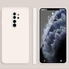 For Xiaomi Redmi Note 8 Pro Solid Color Imitation Liquid Silicone Straight Edge Dropproof Full Coverage Protective Case(White) - 1