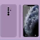 For Xiaomi Redmi Note 8 Pro Solid Color Imitation Liquid Silicone Straight Edge Dropproof Full Coverage Protective Case(Purple) - 1