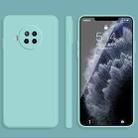 For Xiaomi Redmi Note 9 Pro Solid Color Imitation Liquid Silicone Straight Edge Dropproof Full Coverage Protective Case(Sky Blue) - 1