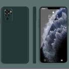 For Xiaomi Redmi Note 10 Solid Color Imitation Liquid Silicone Straight Edge Dropproof Full Coverage Protective Case(Dark Green) - 1