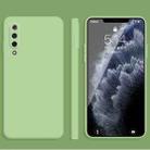 For Xiaomi Mi 9 Solid Color Imitation Liquid Silicone Straight Edge Dropproof Full Coverage Protective Case(Matcha Green) - 1