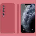 For Xiaomi Mi 10 Pro Solid Color Imitation Liquid Silicone Straight Edge Dropproof Full Coverage Protective Case(Red) - 1
