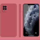 For Xiaomi Mi 10 Youth Solid Color Imitation Liquid Silicone Straight Edge Dropproof Full Coverage Protective Case(Red) - 1