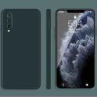 For Xiaomi CC9 Solid Color Imitation Liquid Silicone Straight Edge Dropproof Full Coverage Protective Case(Dark Green) - 1
