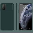 For Xiaomi Poco M3 Solid Color Imitation Liquid Silicone Straight Edge Dropproof Full Coverage Protective Case(Dark Green) - 1