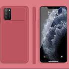 For Xiaomi Poco M3 Solid Color Imitation Liquid Silicone Straight Edge Dropproof Full Coverage Protective Case(Red) - 1