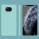 For Xiaomi Poco X3 NFC / Poco X3 Pro Solid Color Imitation Liquid Silicone Straight Edge Dropproof Full Coverage Protective Case(Sky Blue) - 1