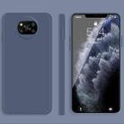 For Xiaomi Poco X3 NFC / Poco X3 Pro Solid Color Imitation Liquid Silicone Straight Edge Dropproof Full Coverage Protective Case(Grey) - 1