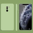 For Xiaomi PocoPhone F1 Solid Color Imitation Liquid Silicone Straight Edge Dropproof Full Coverage Protective Case(Matcha Green) - 1