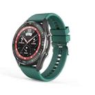 G1 1.28 inch TFT Screen IP67 Waterproof Smart Watch, Support Bluetooth Call / Heart Rate Monitoring / Blood Pressure Monitoring, Style: Silicone Strap(Green) - 1