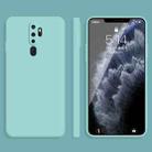 For OPPO A11 / A11X Solid Color Imitation Liquid Silicone Straight Edge Dropproof Full Coverage Protective Case(Sky Blue) - 1