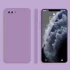 For OPPO A5 / A3s Solid Color Imitation Liquid Silicone Straight Edge Dropproof Full Coverage Protective Case(Purple) - 1