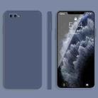 For OPPO A5 / A3s Solid Color Imitation Liquid Silicone Straight Edge Dropproof Full Coverage Protective Case(Grey) - 1