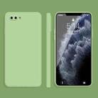 For OPPO A5 / A3s Solid Color Imitation Liquid Silicone Straight Edge Dropproof Full Coverage Protective Case(Matcha Green) - 1