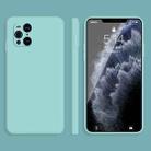 For OPPO Find X3 Solid Color Imitation Liquid Silicone Straight Edge Dropproof Full Coverage Protective Case(Sky Blue) - 1