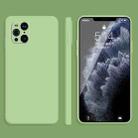 For OPPO Find X3 Solid Color Imitation Liquid Silicone Straight Edge Dropproof Full Coverage Protective Case(Matcha Green) - 1