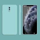 For OPPO R17 Solid Color Imitation Liquid Silicone Straight Edge Dropproof Full Coverage Protective Case(Sky Blue) - 1