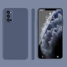 For OPPO Reno4 Pro Solid Color Imitation Liquid Silicone Straight Edge Dropproof Full Coverage Protective Case(Grey) - 1