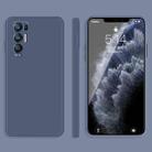 For OPPO Reno5 Pro+ Solid Color Imitation Liquid Silicone Straight Edge Dropproof Full Coverage Protective Case(Grey) - 1