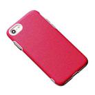 For iPhone SE 2022 / SE 2020 / 8 / 7 Business Cross Texture PC Protective Case(Rose Red) - 1