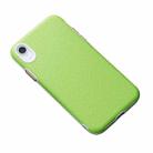 For iPhone XR Business Cross Texture PC Protective Case(Green) - 1