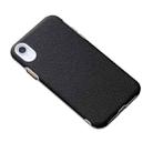 For iPhone XR Business Cross Texture PC Protective Case(Black) - 1