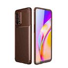 For OPPO K9 Carbon Fiber Texture Shockproof TPU Case(Brown) - 1