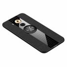 For Huawei Mate 8 XINLI Stitching Cloth Textue Shockproof TPU Protective Case with Ring Holder(Black) - 1