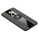 For Huawei Mate 8 XINLI Stitching Cloth Textue Shockproof TPU Protective Case with Ring Holder(Grey) - 1