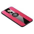 For Huawei Mate 8 XINLI Stitching Cloth Textue Shockproof TPU Protective Case with Ring Holder(Red) - 1