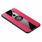 For Huawei Mate 10 Pro XINLI Stitching Cloth Textue Shockproof TPU Protective Case with Ring Holder(Red) - 1