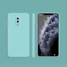 For OnePlus 7 Solid Color Imitation Liquid Silicone Straight Edge Dropproof Full Coverage Protective Case(Sky Blue) - 1