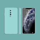 For OnePlus 8 Solid Color Imitation Liquid Silicone Straight Edge Dropproof Full Coverage Protective Case(Sky Blue) - 1