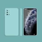 For OnePlus 8T Solid Color Imitation Liquid Silicone Straight Edge Dropproof Full Coverage Protective Case(Sky Blue) - 1