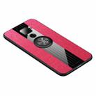 For Huawei nova 5i Pro XINLI Stitching Cloth Textue Shockproof TPU Protective Case with Ring Holder(Red) - 1