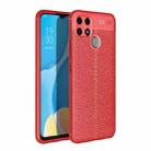 For Realme Narzo 30A Litchi Texture TPU Shockproof Case(Red) - 1