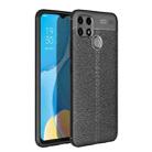 For Realme Narzo 30A Litchi Texture TPU Shockproof Case(Black) - 1