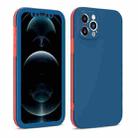 For iPhone 11 Dual-color 360 Degrees Full Coverage Protective PC + TPU Shockproof Case (Blue) - 1