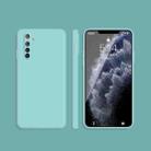 For OPPO Realme 6 Solid Color Imitation Liquid Silicone Straight Edge Dropproof Full Coverage Protective Case(Sky Blue) - 1