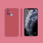 For OPPO Realme 7i / C17 Solid Color Imitation Liquid Silicone Straight Edge Dropproof Full Coverage Protective Case(Red) - 1