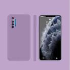 For OPPO Realme X2 / K5 Solid Color Imitation Liquid Silicone Straight Edge Dropproof Full Coverage Protective Case(Purple) - 1